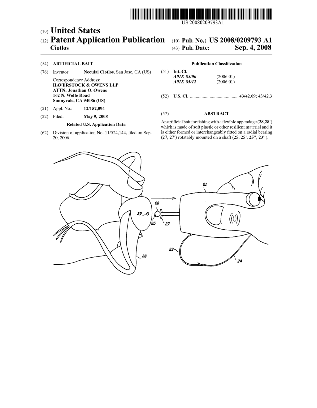 Artificial bait - diagram, schematic, and image 01