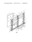 Demountable wall system and method diagram and image