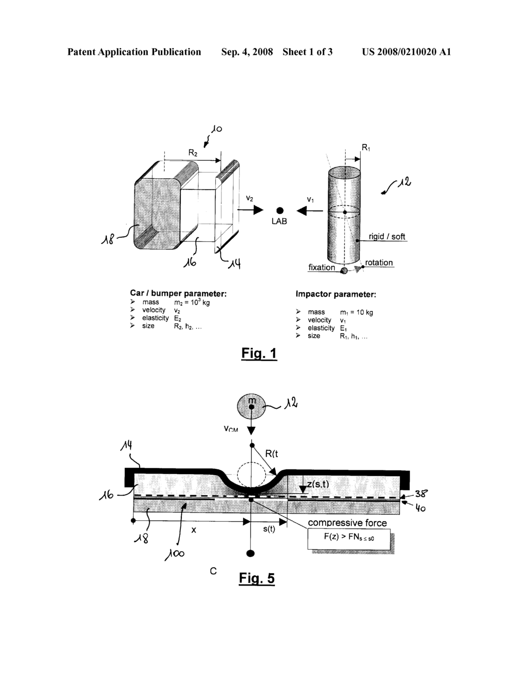 Impact Sensor System For Pedestrian Protection - diagram, schematic, and image 02