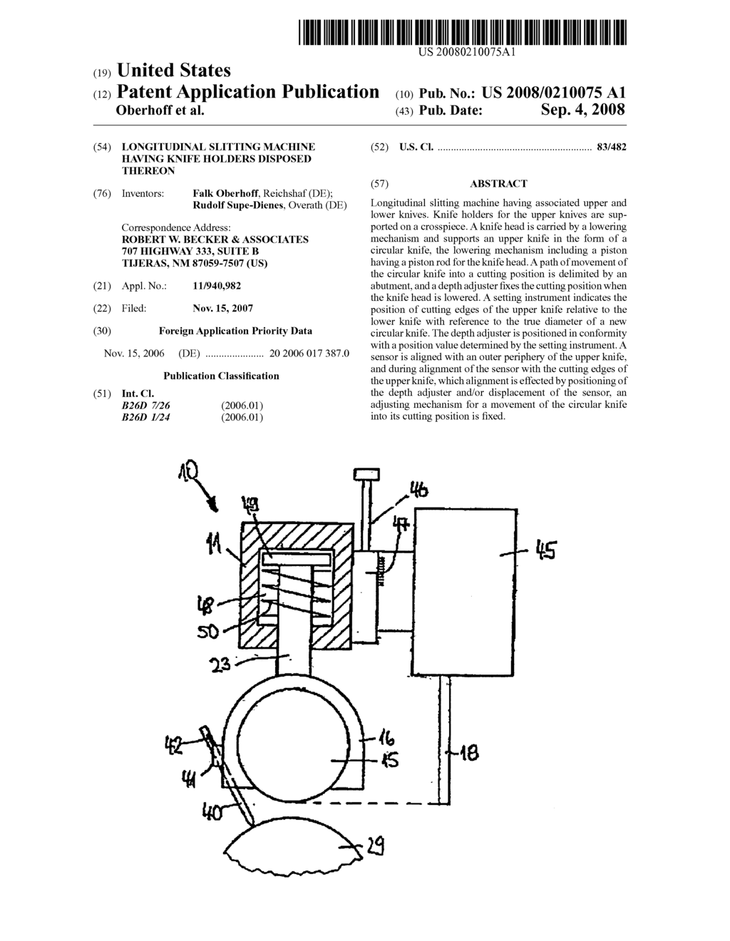 Longitudinal slitting machine having knife holders disposed thereon - diagram, schematic, and image 01