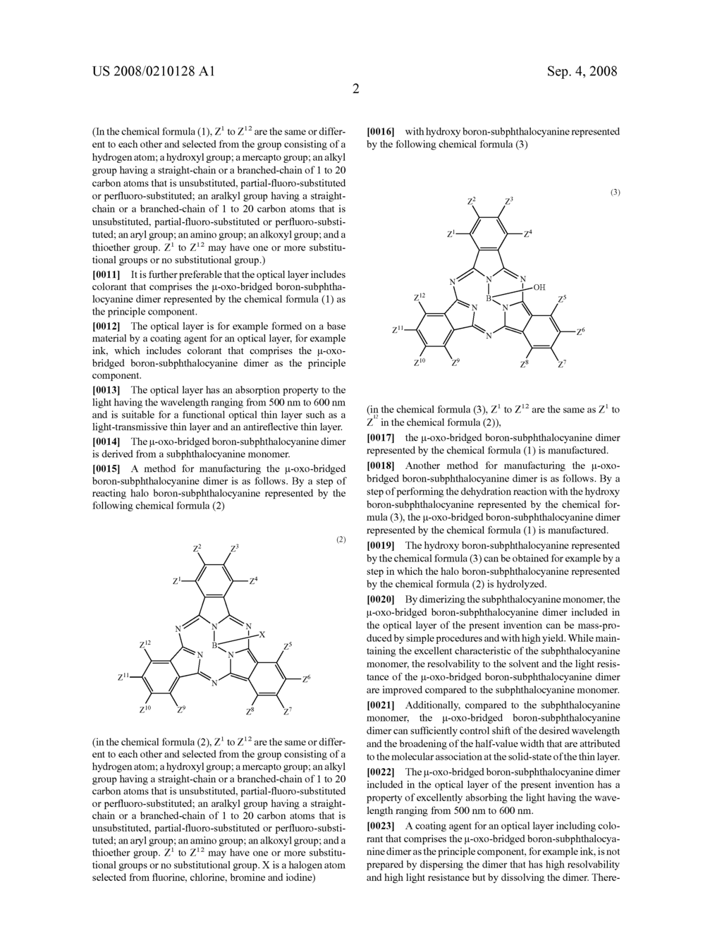 Optical Layer including mu-oxo-bridged boron-subphthalocyanine dimer - diagram, schematic, and image 05