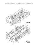 Cylinder head arrangement including a rotary valve diagram and image