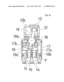 Cartridge of Water Supply Valve diagram and image