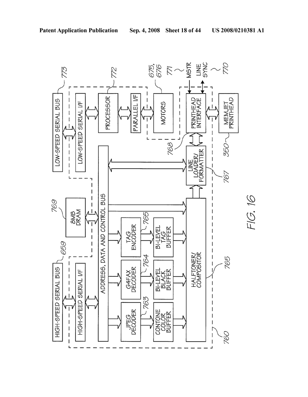 WALL-MOUNTABLE PRINTER WITH INTEGRAL BINDING AND GLUE WHEEL ASSEMBLIES - diagram, schematic, and image 19