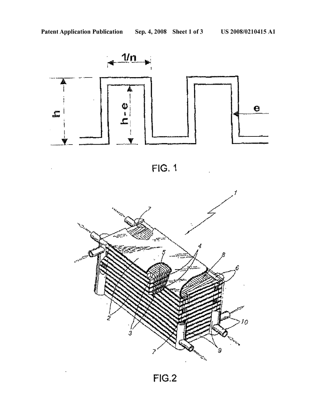 Plate Heat Exchanger With Exchanging Structure Forming Several Channels in a Passage - diagram, schematic, and image 02