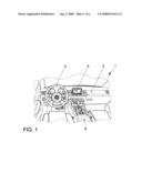 Motor vehicle having a touch screen diagram and image