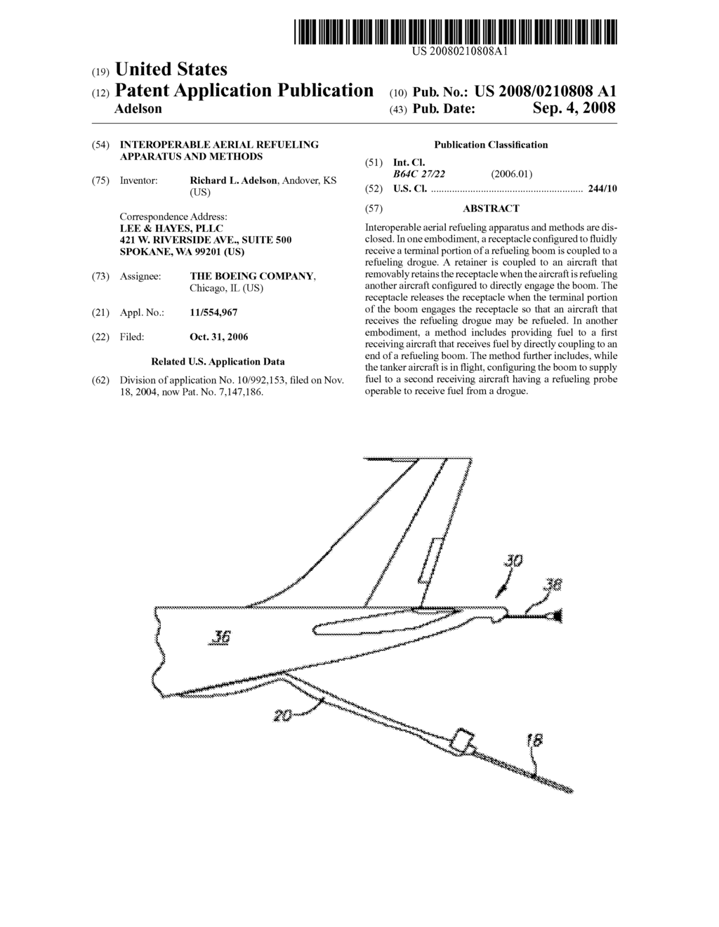 INTEROPERABLE AERIAL REFUELING APPARATUS AND METHODS - diagram, schematic, and image 01