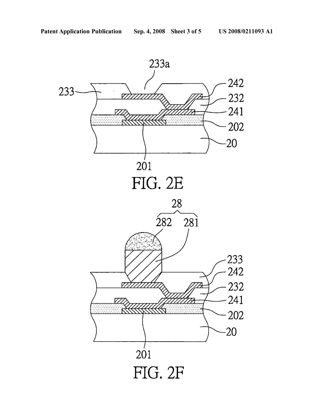 Semiconductor device having conductive bumps and fabrication method thereof - diagram, schematic, and image 04