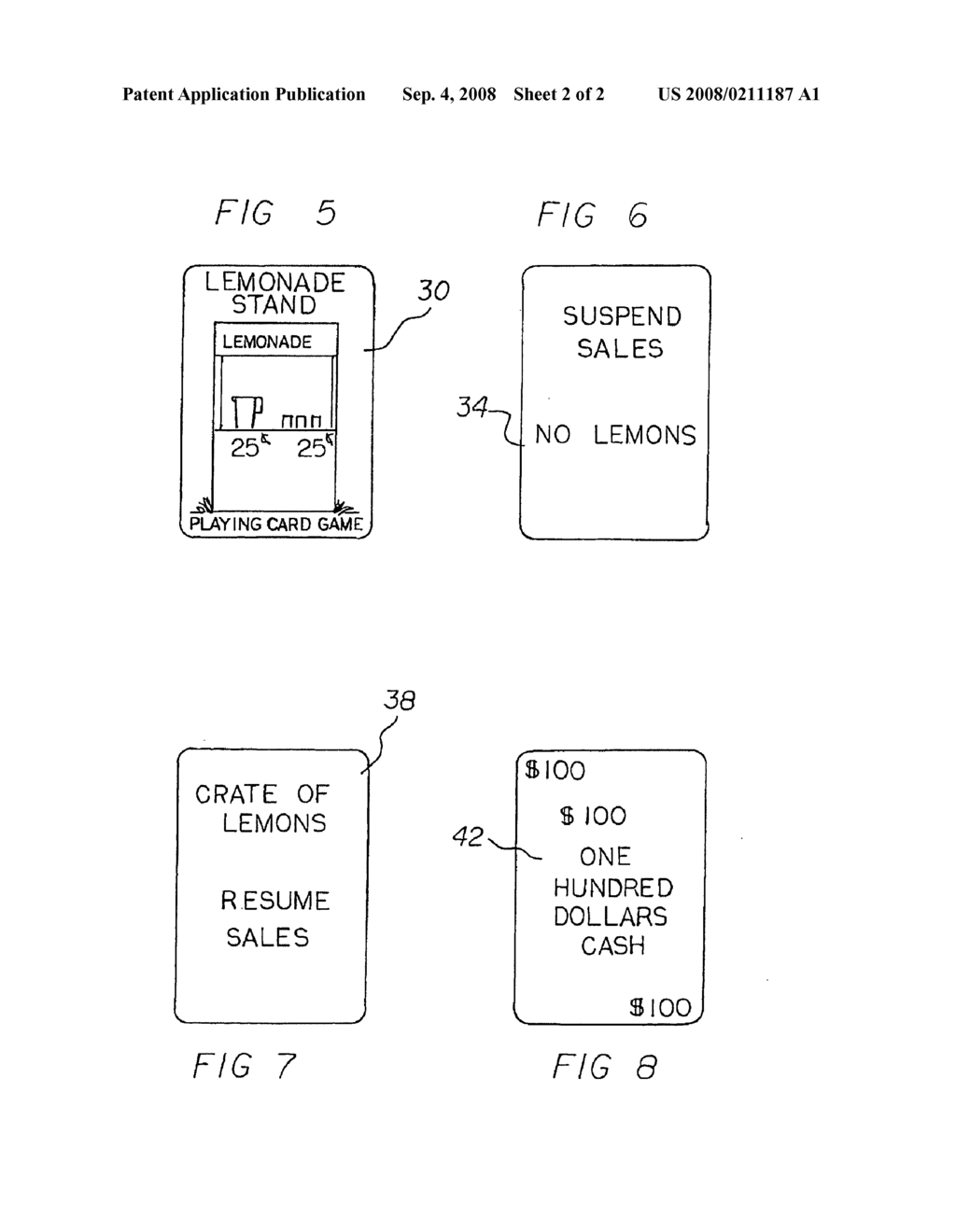 Lemonade Stand Playing Card Game and Method - diagram, schematic, and image 03