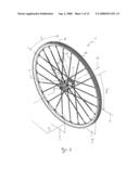 HUB FOR A SPOKED BICYCLE WHEEL AND RELATED SPOKED WHEEL diagram and image