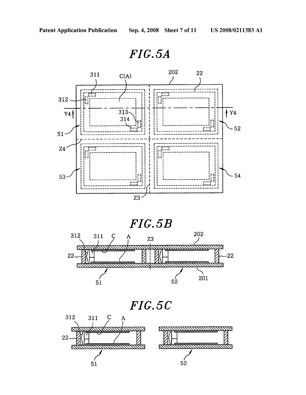 Flat display, method for manufacturing same and displacement prevention member for use in the flat display - diagram, schematic, and image 08