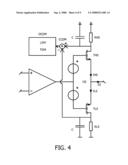 Electronic Device with an Amplifier Output Stage and an Over-Current Detection Means diagram and image