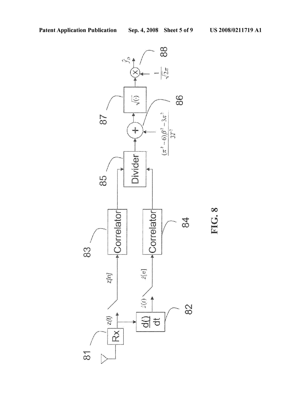 MOBILE SPEED AND DOPPLER FREQUENCY ESTIMATION USING CYCLOSTATIONARITY - diagram, schematic, and image 06