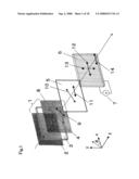 Three-dimensional image display apparatus diagram and image