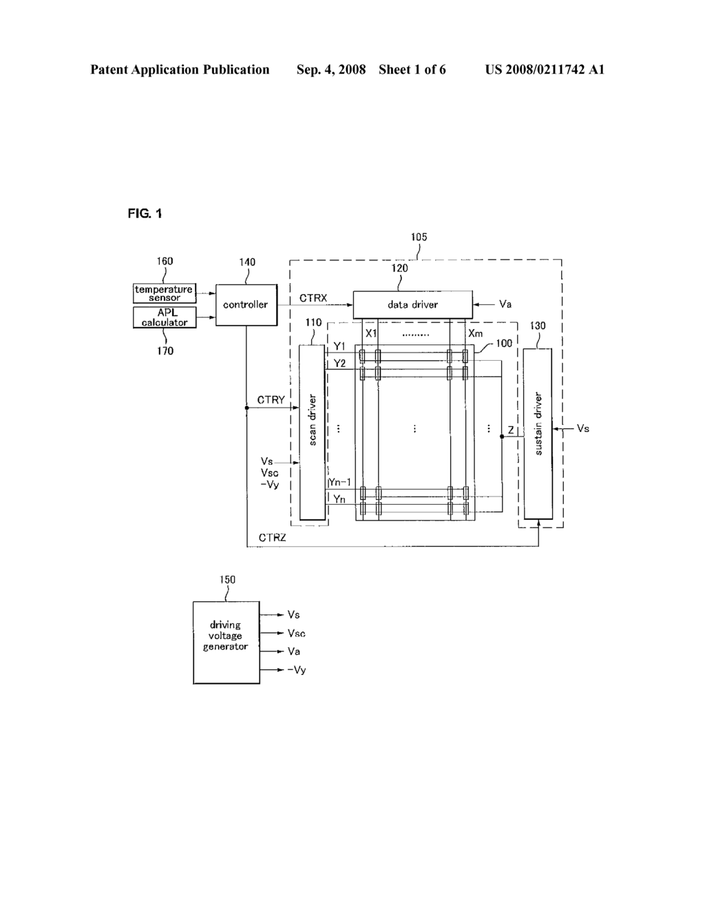 PLASMA DISPLAY APPARATUS AND METHOD OF DRIVING THE SAME - diagram, schematic, and image 02