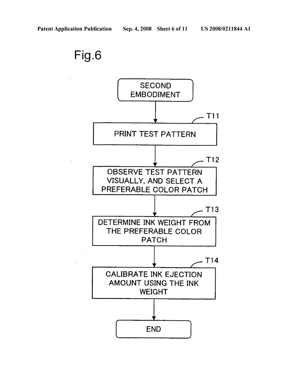 Determination of ink ejection amount error for a printer - diagram, schematic, and image 07