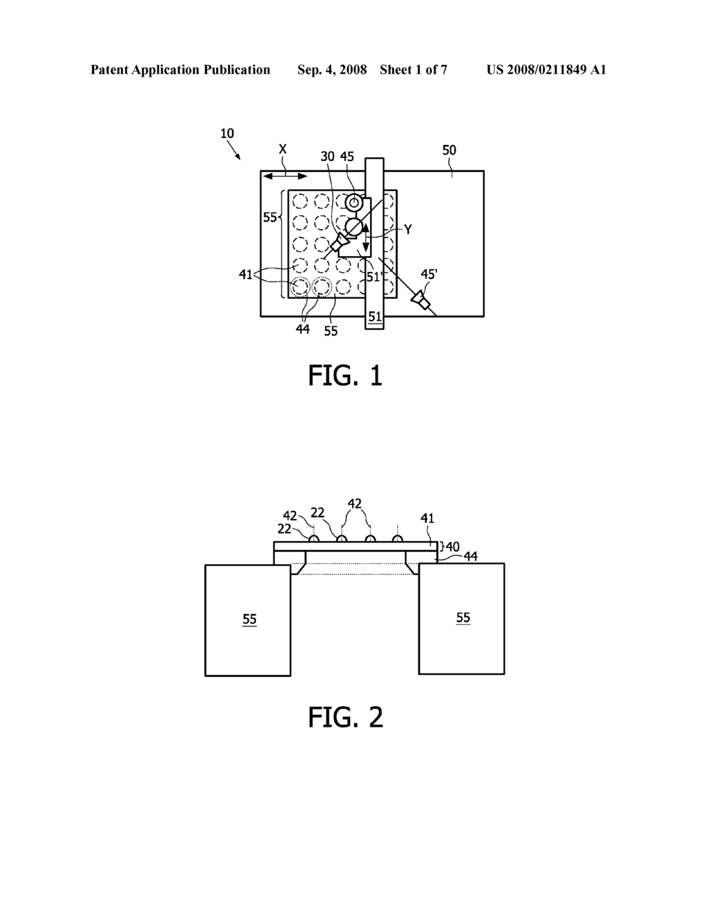 Inkjet Device and Method for the Controlled Positioning of Droplets of a Substance Onto a Substrate - diagram, schematic, and image 02