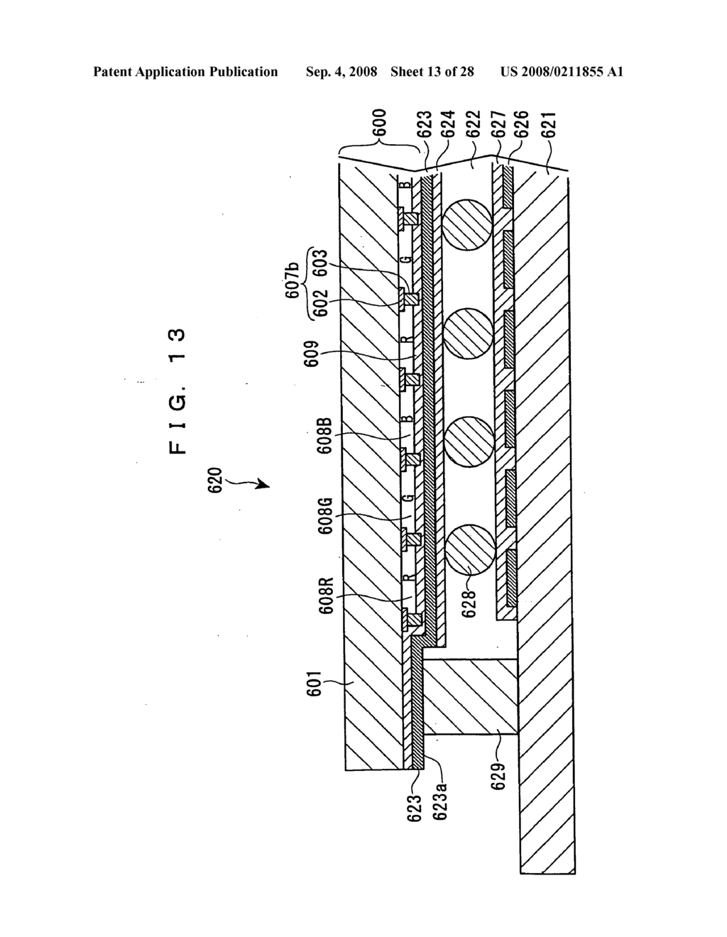 Liquid droplet ejection apparatus, method for manufacturing electro-optic device, electro-optic device, and electronic equipment - diagram, schematic, and image 14