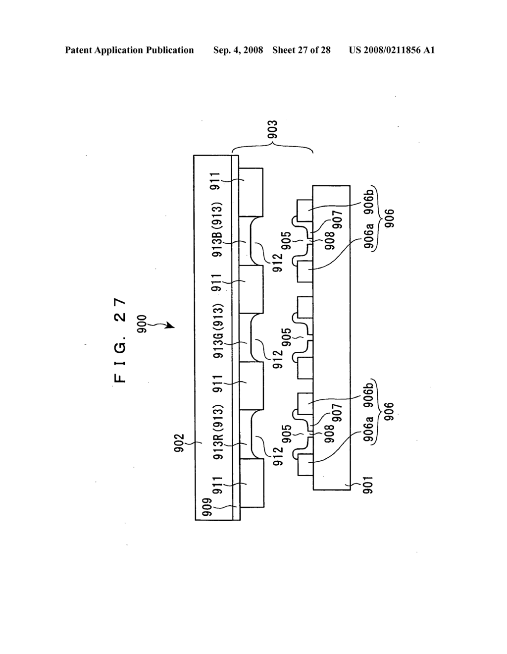 Liquid droplet ejection apparatus, method for manufacturing electro-optic device, electro-optic device, and electronic equipement - diagram, schematic, and image 28