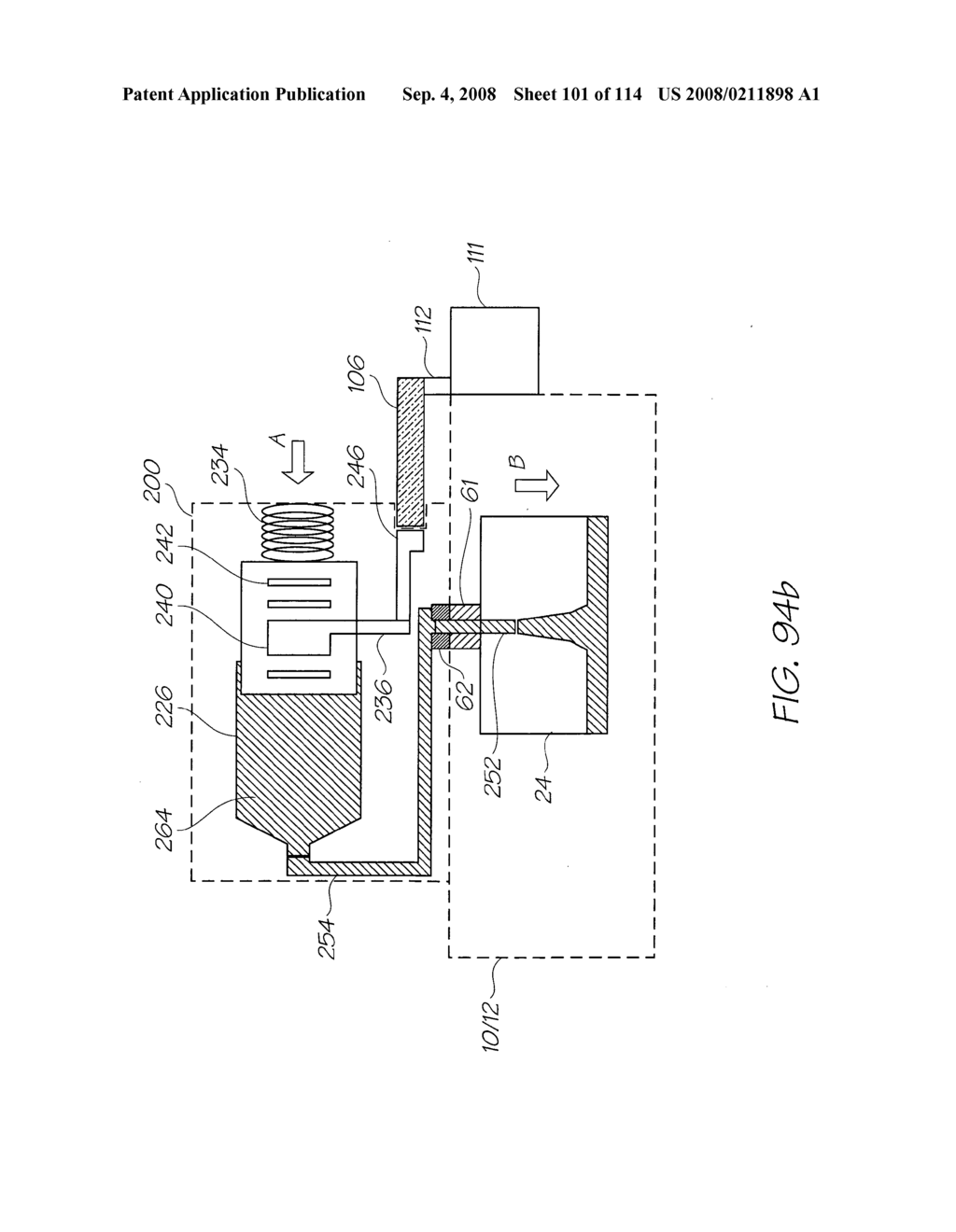 Cover assembly for a print engine with push rod for actuating a refill unit - diagram, schematic, and image 102