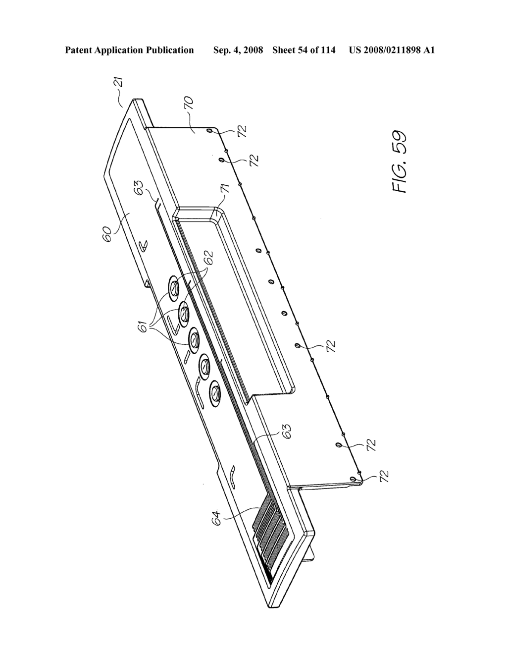 Cover assembly for a print engine with push rod for actuating a refill unit - diagram, schematic, and image 55