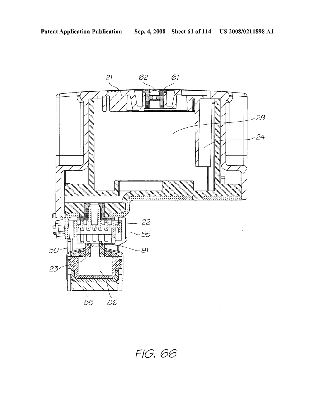 Cover assembly for a print engine with push rod for actuating a refill unit - diagram, schematic, and image 62