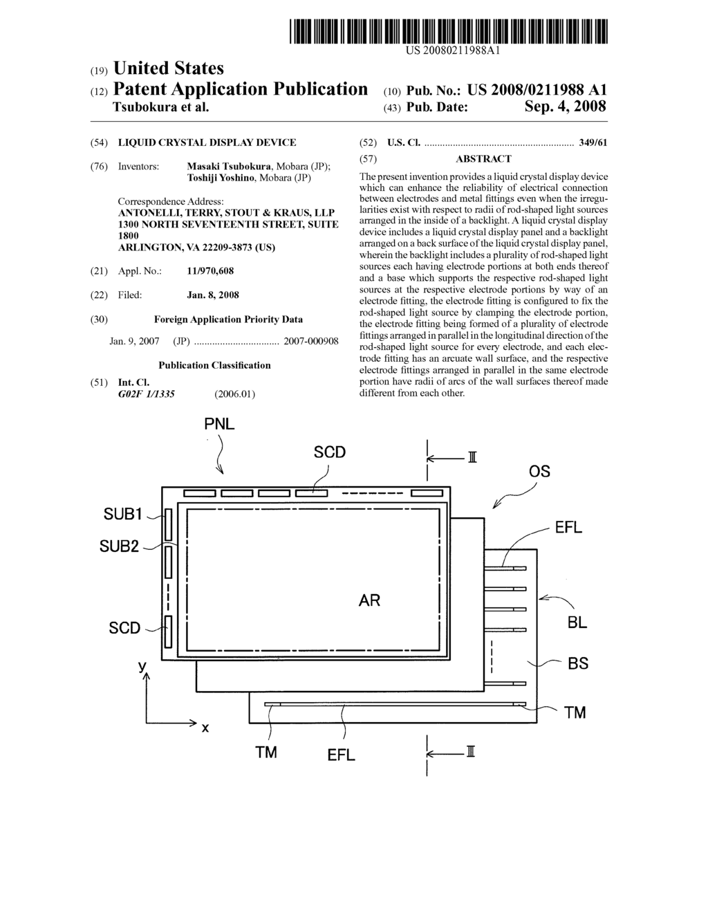 LIQUID CRYSTAL DISPLAY DEVICE - diagram, schematic, and image 01