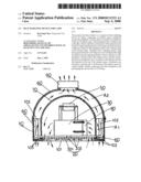 Heat radiating device for lamp diagram and image