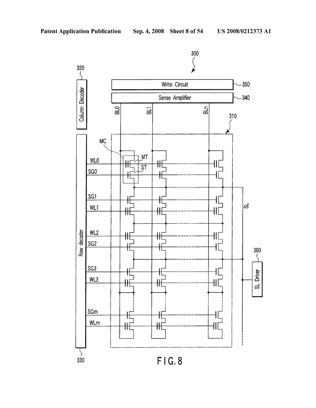 SEMICONDUCTOR INTEGRATED CIRCUIT DEVICE WITH A STACKED GATE INCLUDING A FLOATING GATE AND A CONTROL GATE - diagram, schematic, and image 09