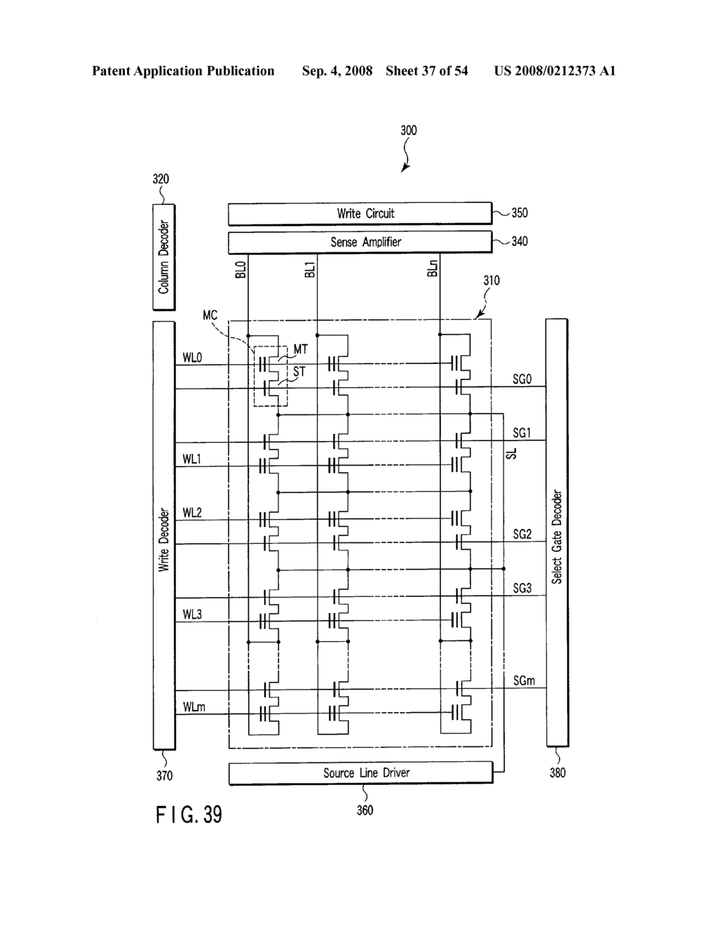 SEMICONDUCTOR INTEGRATED CIRCUIT DEVICE WITH A STACKED GATE INCLUDING A FLOATING GATE AND A CONTROL GATE - diagram, schematic, and image 38