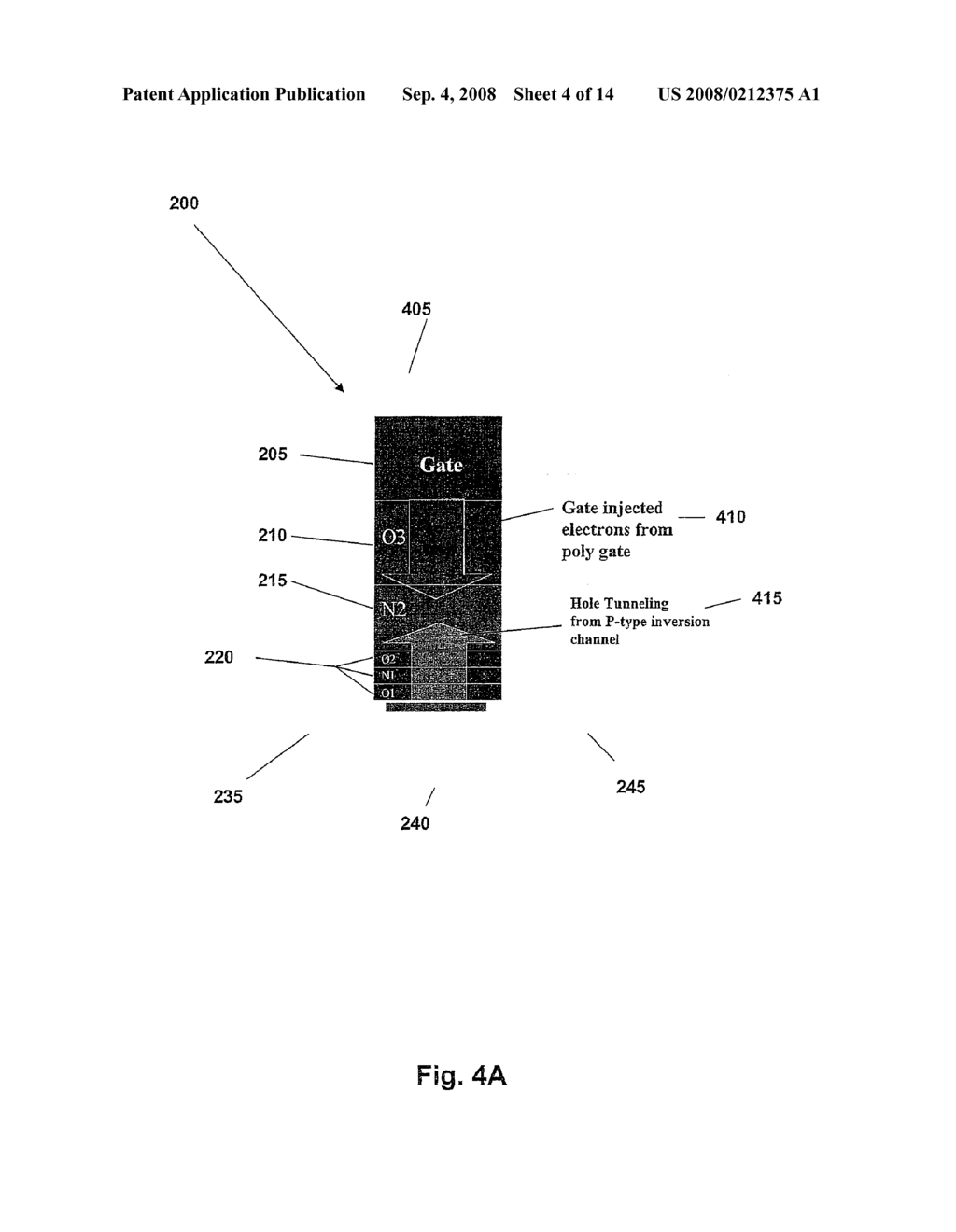 METHOD OF PROGRAMMING AND ERASING A P-CHANNEL BE-SONOS NAND FLASH MEMORY - diagram, schematic, and image 05