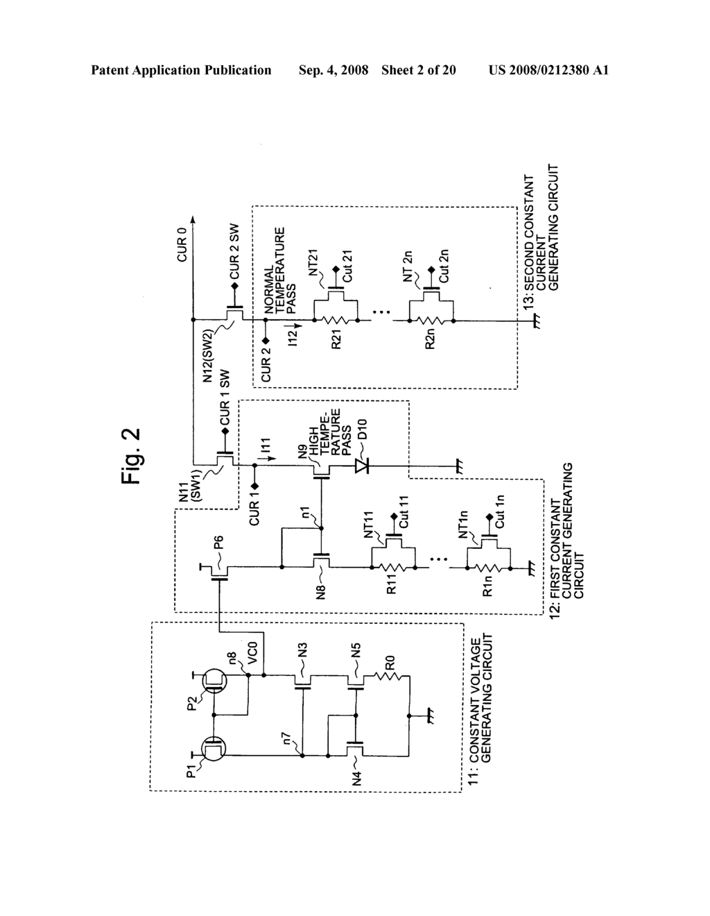 Self-refresh control circuit for detecting current flowing from current generator and semiconductor device including same - diagram, schematic, and image 03