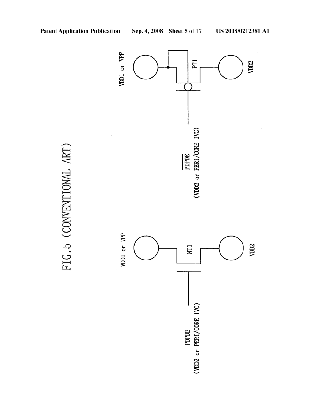 Voltage generating circuits for semiconductor memory devices and methods for the same - diagram, schematic, and image 06