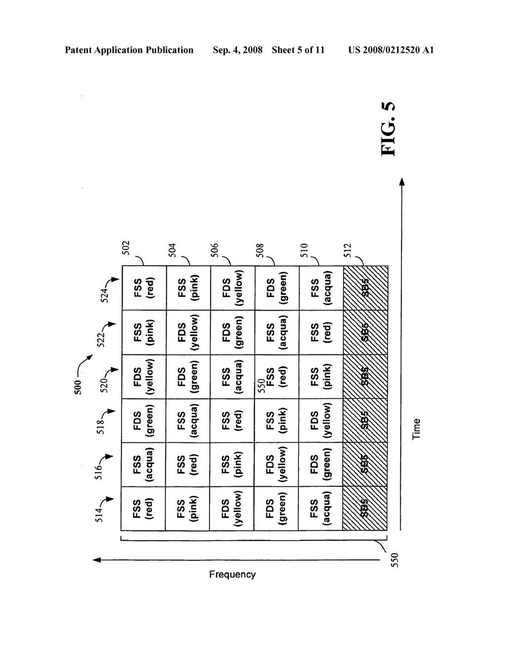 METHOD AND APPARATUS FOR FREQUENCY HOPPING WITH FREQUENCY FRACTION REUSE - diagram, schematic, and image 06