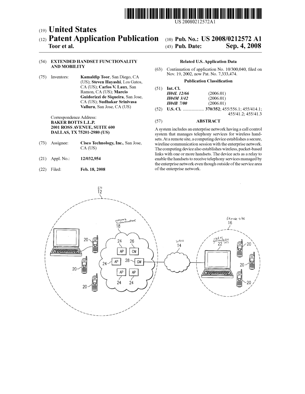 Extended Handset Functionality and Mobility - diagram, schematic, and image 01