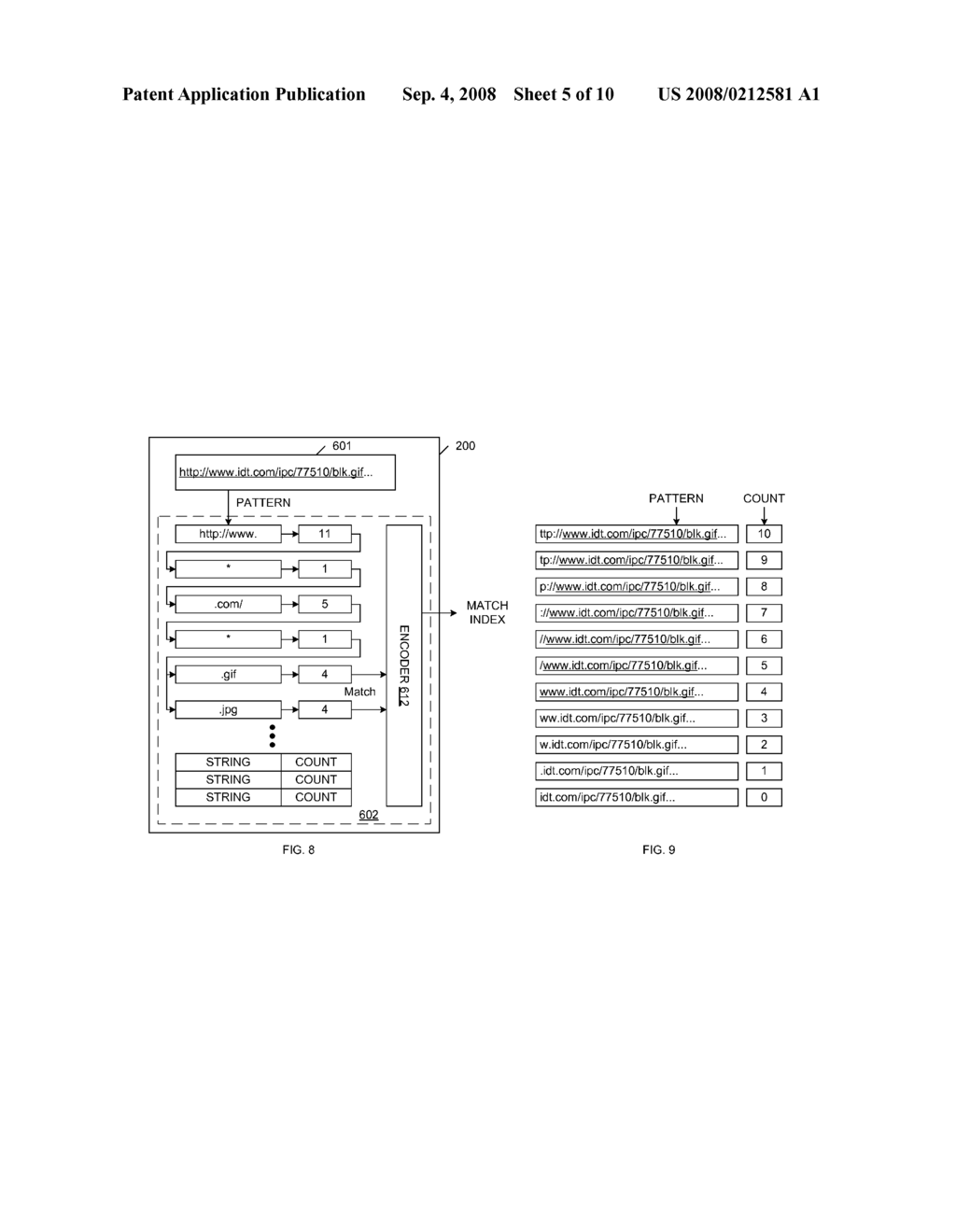 Switching Circuit Implementing Variable String Matching - diagram, schematic, and image 06