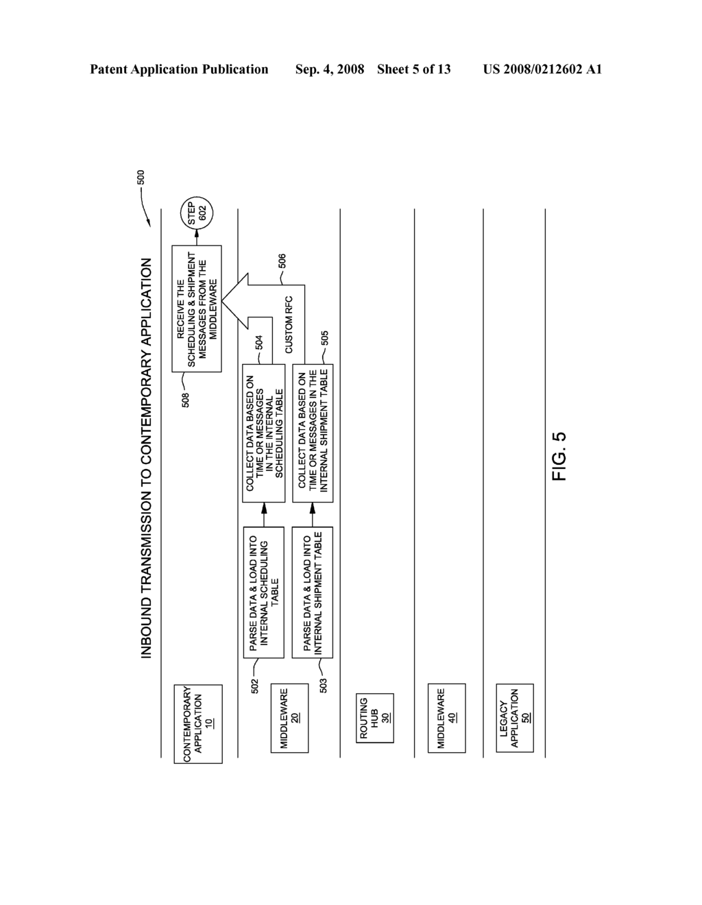 METHOD, SYSTEM AND PROGRAM PRODUCT FOR OPTIMIZING COMMUNICATION AND PROCESSING FUNCTIONS BETWEEN DISPARATE APPLICATIONS - diagram, schematic, and image 06