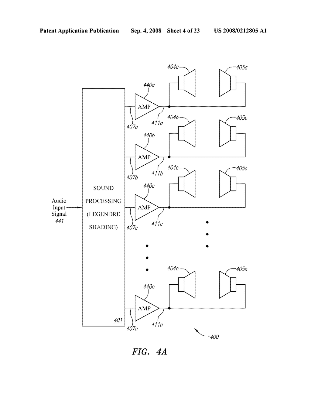 LOUDSPEAKER LINE ARRAY CONFIGURATIONS AND RELATED SOUND PROCESSING - diagram, schematic, and image 05