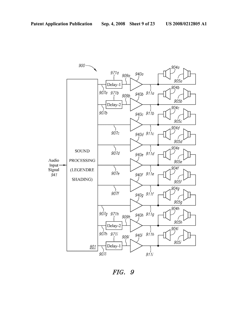 LOUDSPEAKER LINE ARRAY CONFIGURATIONS AND RELATED SOUND PROCESSING - diagram, schematic, and image 10