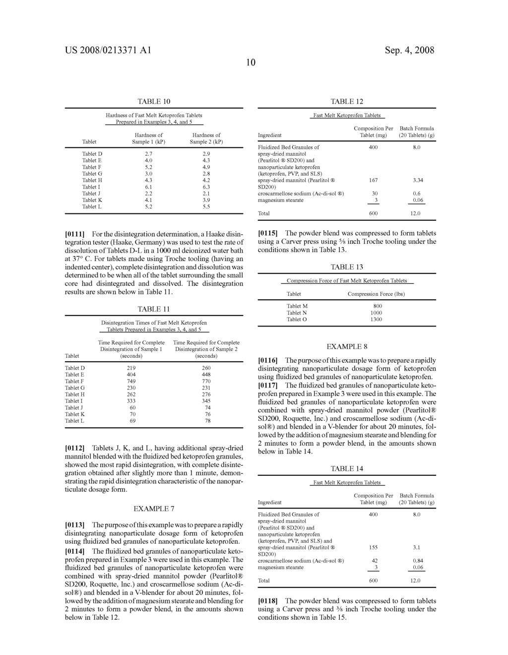 Rapidly disintegrating solid oral dosage form - diagram, schematic, and image 12