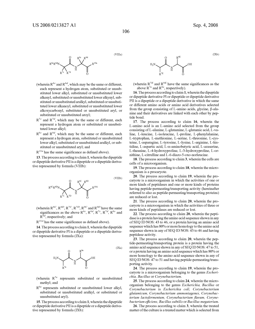 Process For Producing Dipeptides or Dipeptide Derivatives - diagram, schematic, and image 111