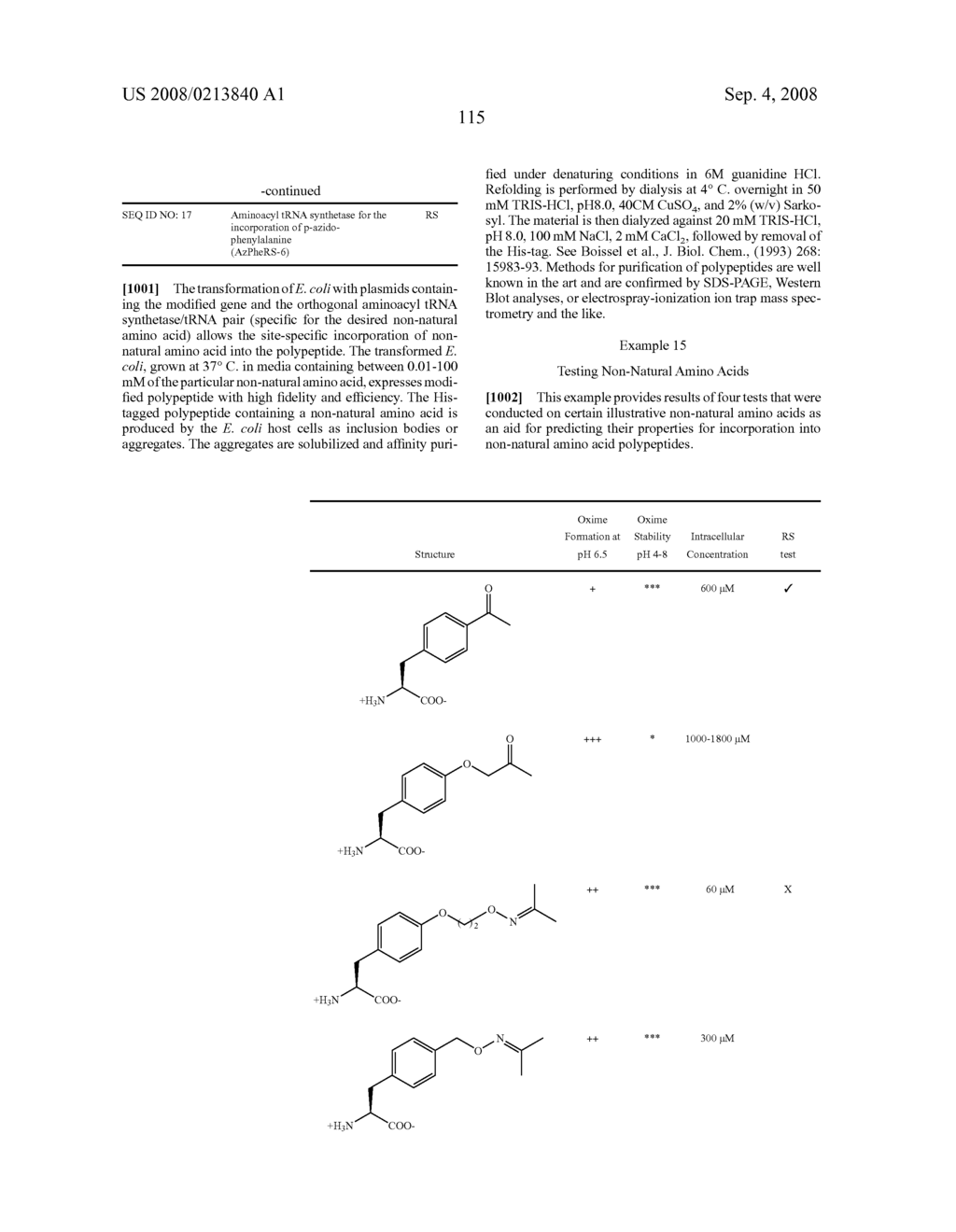 Compositions Containing, Methods Involving, and Uses of Non-Natural Amino Acids and Polypeptides - diagram, schematic, and image 181