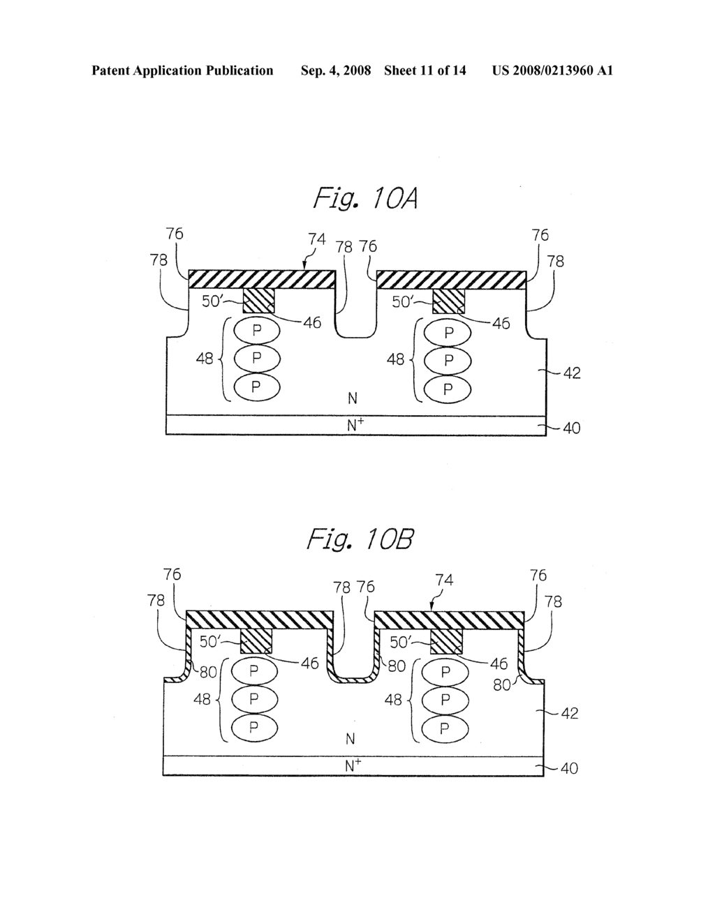 METHOD OF PRODUCING A SEMICONDUCTOR DEVICE HAVING A TRENCH-STUFFED LAYER - diagram, schematic, and image 12