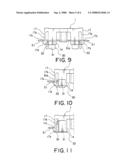 Connecting device having a locking mechanism diagram and image