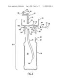 Apparatus and method for delivering bubble solution to a dipping container diagram and image