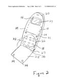 Handheld electronic keypad access case diagram and image