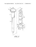 ADJUSTABLE GOLF TEE SET diagram and image