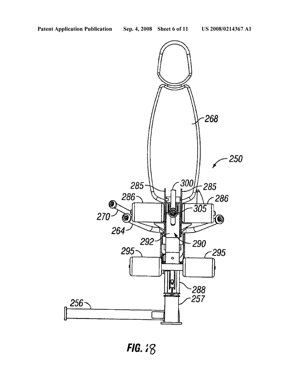 EXERCISE MACHINE WITH PIVOTING USER SUPPORT AND MULTIPLE CAM LINKAGE - diagram, schematic, and image 07