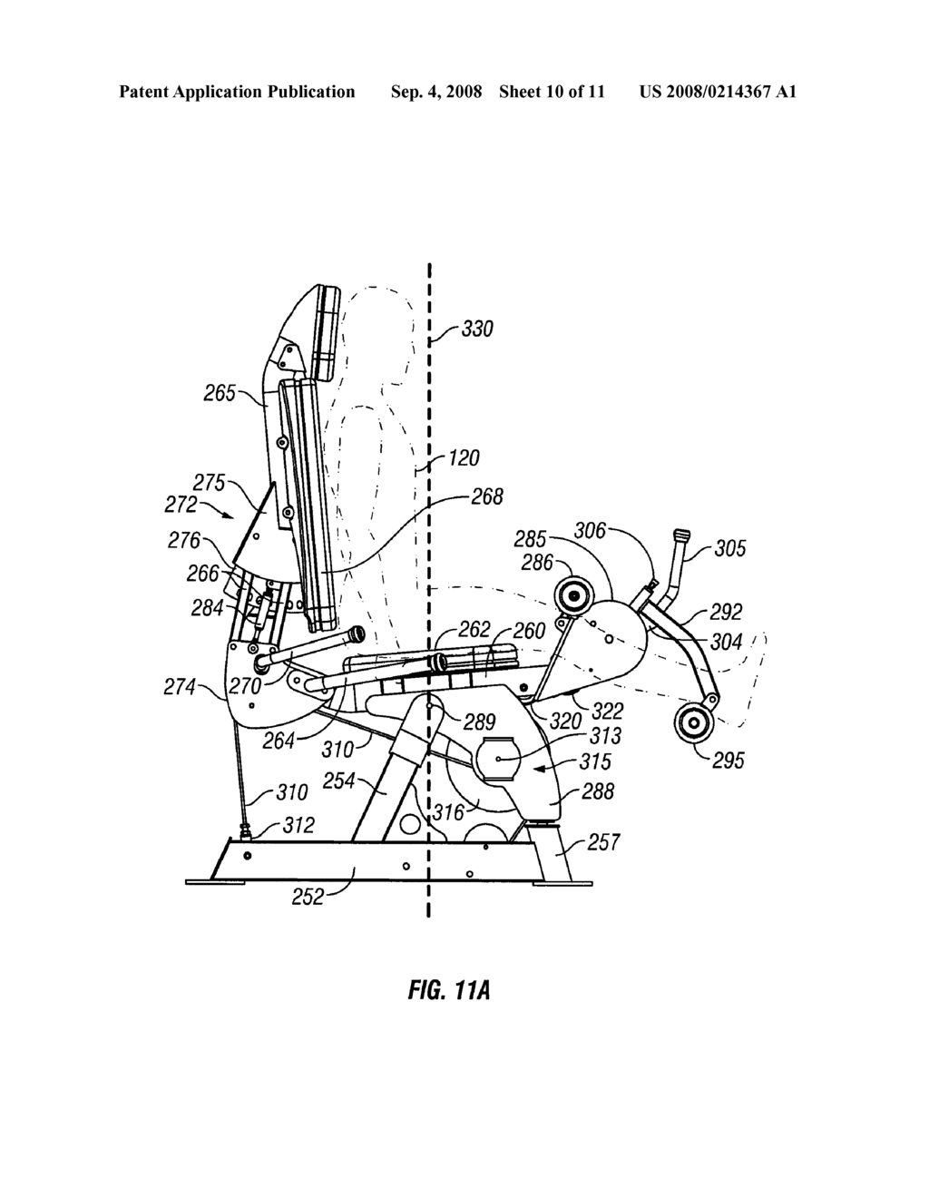 EXERCISE MACHINE WITH PIVOTING USER SUPPORT AND MULTIPLE CAM LINKAGE - diagram, schematic, and image 11