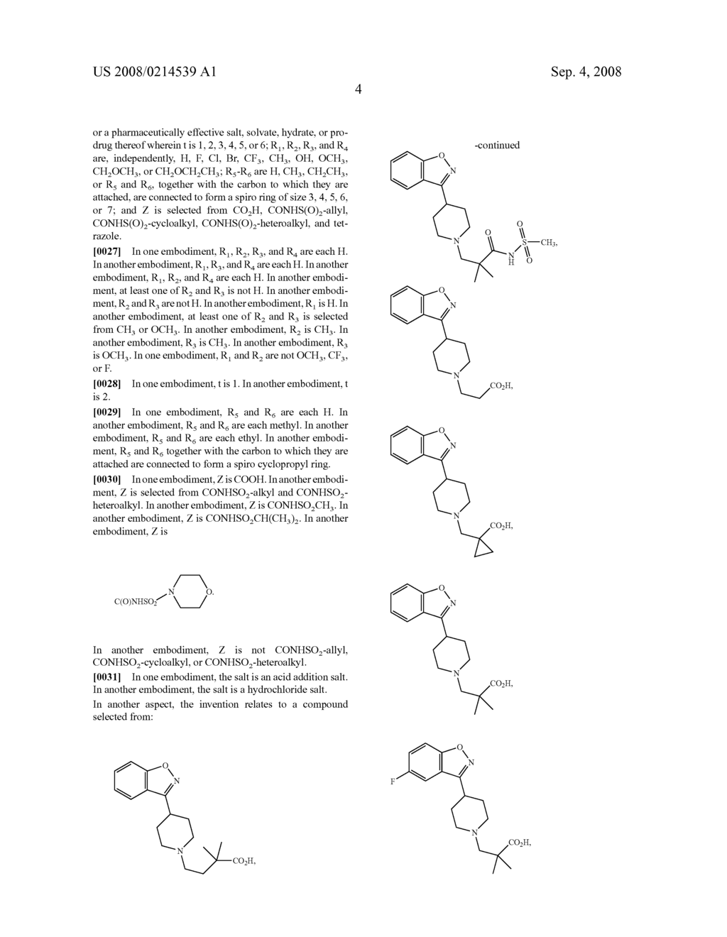 Benzisoxazole Piperidine Compounds and Methods of Use Thereof - diagram, schematic, and image 05